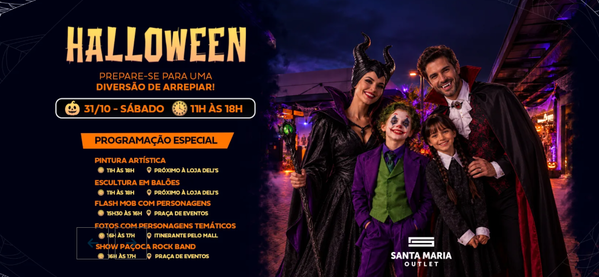 HALLOWEEN NO SANTA MARIA OUTLET